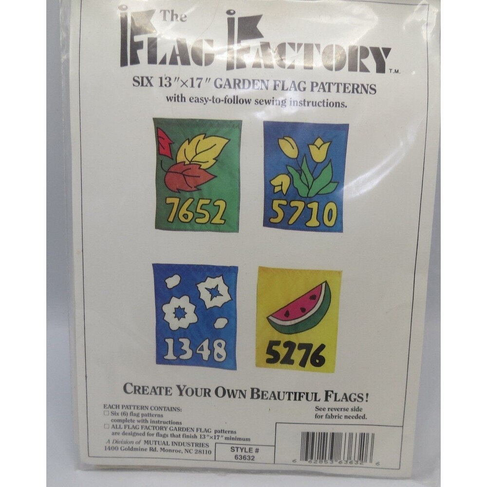 The Flag Factory 63632 Garden Flag Patterns 13"x17" Seasonal Home Decor